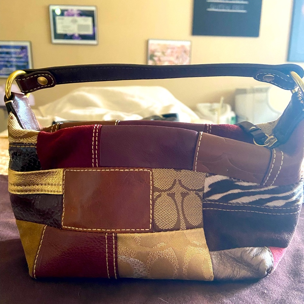 Multi Pattern Small COACH handbag